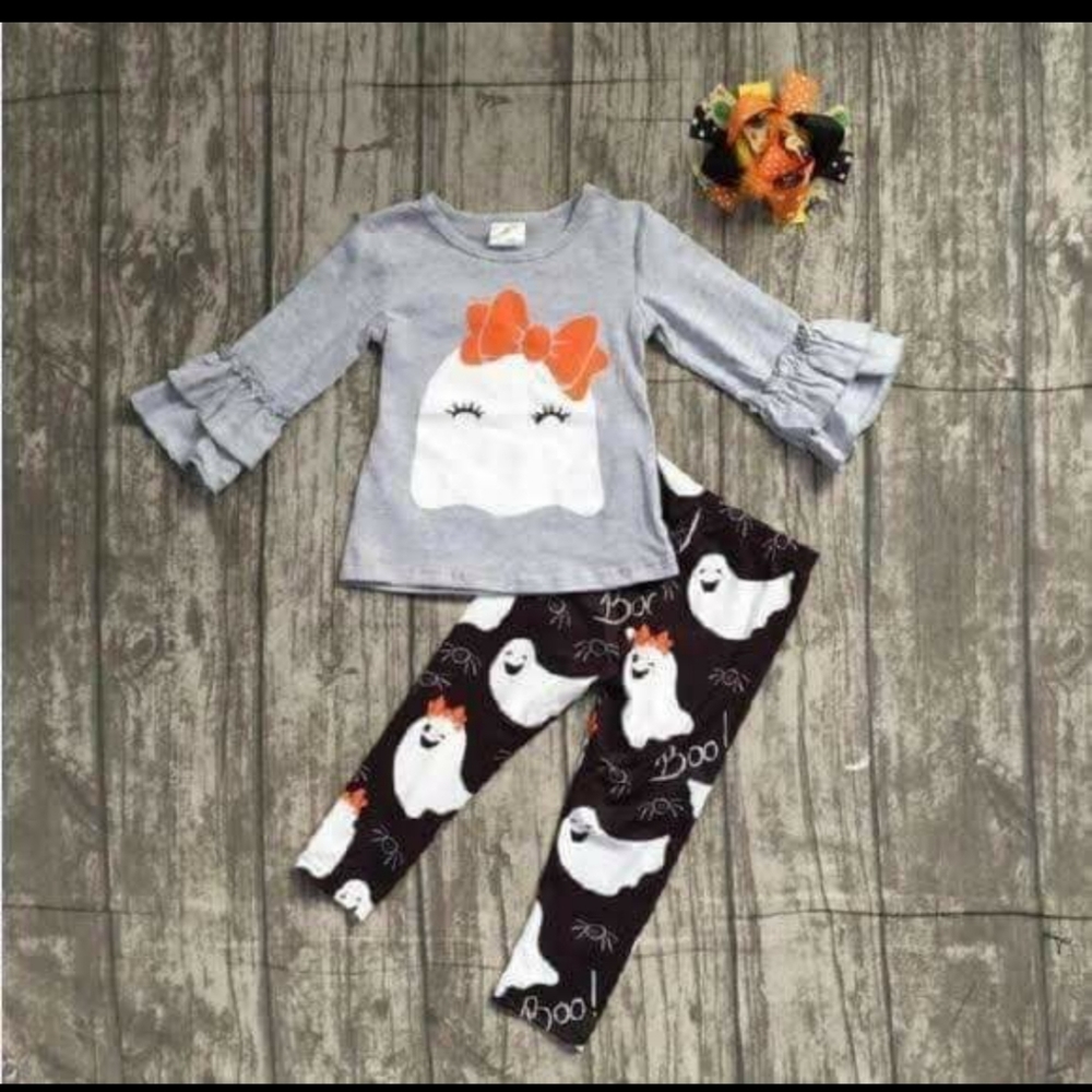 🎃 Boutique Toddler Girls Halloween Outfits Ghost